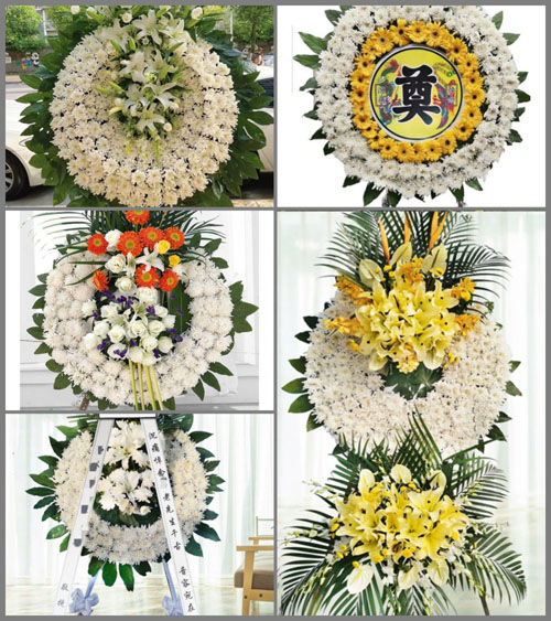 安徽黄山市休宁县五城镇月潭村花圈速递
